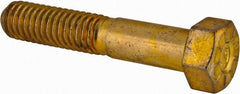 Made in USA - 3/8-16 UNC, 2" Length Under Head, Hex Head Cap Screw - Exact Tool & Supply