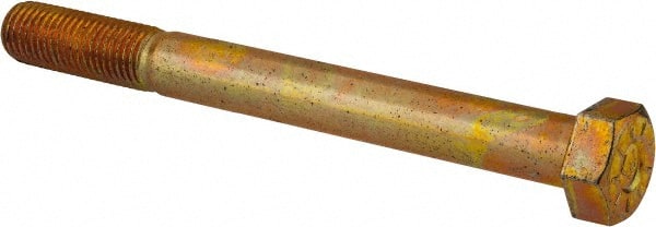 Made in USA - 1-8 UNC, 10" Length Under Head Hex Head Cap Screw - Exact Tool & Supply