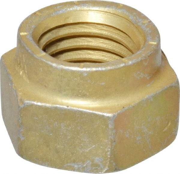 Value Collection - 3/4-10 UNC Grade L9 Hex Lock Nut with Distorted Thread - 1-1/8" Width Across Flats, Cadmium Dichromate Finish - Exact Tool & Supply