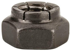 Flex-Loc - 3/8-16 UNC Grade 2 Heavy Hex Lock Nut with Expanding Flex Top - Uncoated, Meets Military Specifications - Exact Tool & Supply