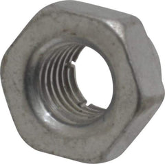 Flex-Loc - 1/4-28 UNJF Grade 2 Hex Lock Nut with Expanding Flex Top - Cadmium-Plated Finish, Meets Military Specifications - Exact Tool & Supply