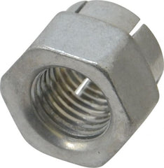 Flex-Loc - 3/8-24 UNJF Grade 2 Hex Lock Nut with Expanding Flex Top - Exact Tool & Supply