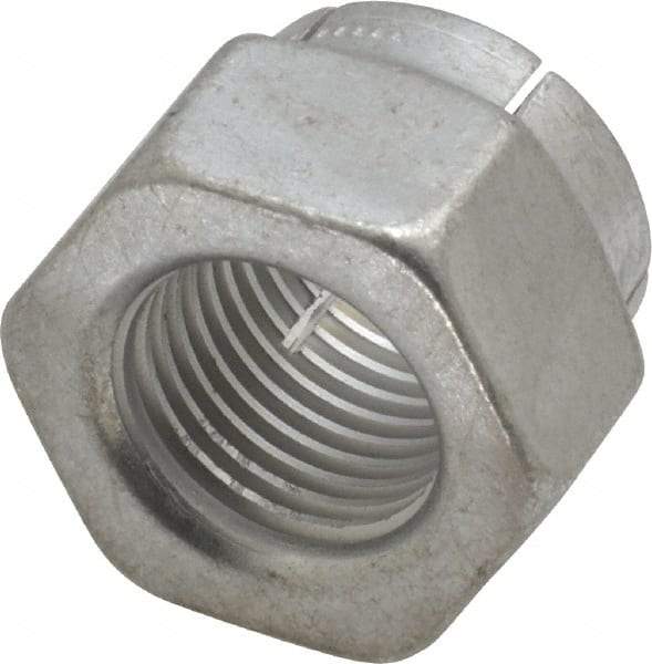 Flex-Loc - 1/2-20 UNJF Grade 2 Hex Lock Nut with Expanding Flex Top - Cadmium-Plated Finish, Meets Military Specifications - Exact Tool & Supply