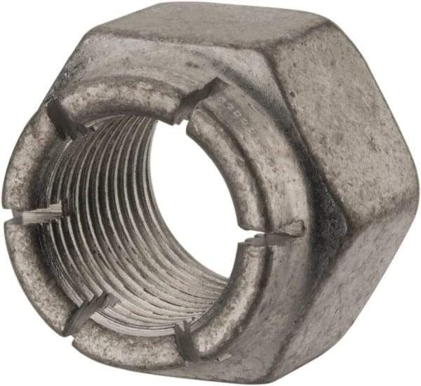 Flex-Loc - 5/8-18 UNJF Grade 2 Hex Lock Nut with Expanding Flex Top - 15/16" Width Across Flats, Cadmium-Plated Finish, Meets Military Specifications - Exact Tool & Supply