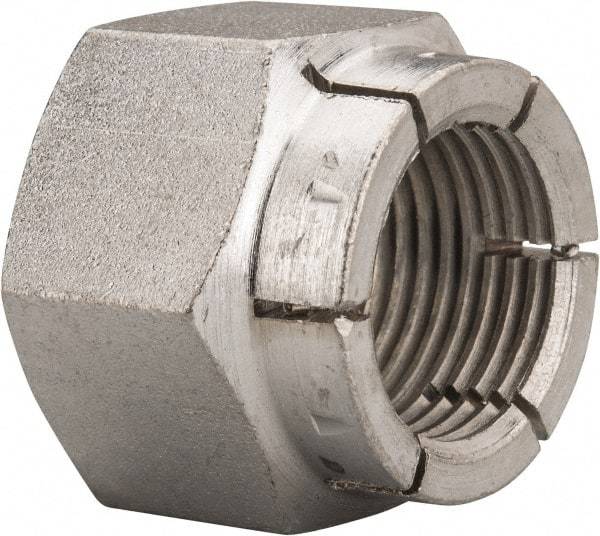 Flex-Loc - 7/8-14 UNJF Grade 2 Hex Lock Nut with Expanding Flex Top - Cadmium-Plated Finish, Meets Military Specifications - Exact Tool & Supply