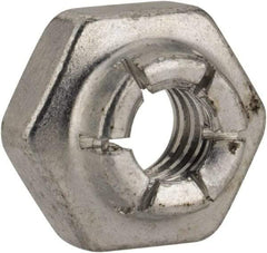 Flex-Loc - #10-24 UNJC Grade 2 Hex Lock Nut with Expanding Flex Top - Cadmium-Plated Finish, Meets Military Specifications - Exact Tool & Supply