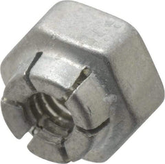 Flex-Loc - #8-32 UNJC Grade 2 Hex Lock Nut with Expanding Flex Top - Cadmium-Plated Finish, Meets Military Specifications - Exact Tool & Supply