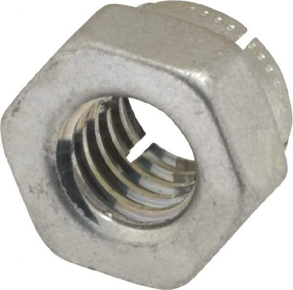 Flex-Loc - 5/16-18 UNC Grade 2 Hex Lock Nut with Expanding Flex Top - Cadmium-Plated Finish, Meets Military Specifications - Exact Tool & Supply
