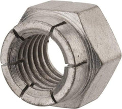 Flex-Loc - 1/2-13 UNC Grade 2 Hex Lock Nut with Expanding Flex Top - Cadmium-Plated Finish, Meets Military Specifications - Exact Tool & Supply
