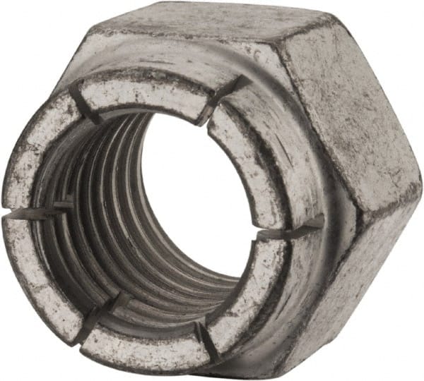Flex-Loc - 3/4-10 UNC Grade 2 Hex Lock Nut with Expanding Flex Top - Exact Tool & Supply