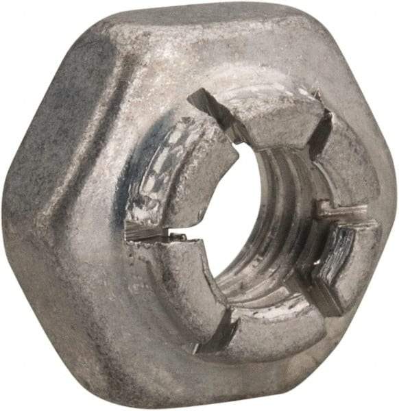 Flex-Loc - #10-32 UNJF Grade 2 Hex Lock Nut with Expanding Flex Top - 3/16" High, Cadmium-Plated Finish, Meets Military Specifications - Exact Tool & Supply