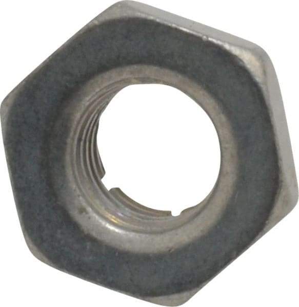 Flex-Loc - 1/4-28 UNJF Grade 2 Hex Lock Nut with Expanding Flex Top - 7/32" High, Cadmium-Plated Finish, Meets Military Specifications - Exact Tool & Supply