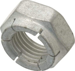 Flex-Loc - 3/8-24 UNJF Grade 2 Hex Lock Nut with Expanding Flex Top - 9/32" High, Cadmium-Plated Finish, Meets Military Specifications - Exact Tool & Supply