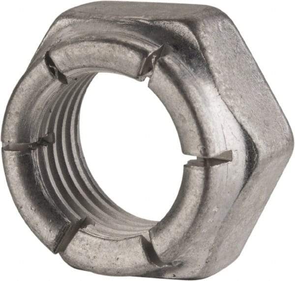 Flex-Loc - 7/16-20 UNJF Grade 2 Hex Lock Nut with Expanding Flex Top - 21/64" High, Cadmium-Plated Finish, Meets Military Specifications - Exact Tool & Supply