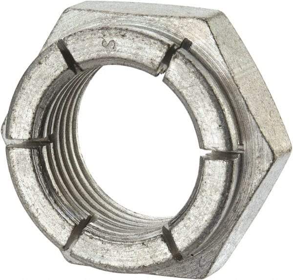 Flex-Loc - 7/8-14 UNJF Grade 2 Hex Lock Nut with Expanding Flex Top - Cadmium-Plated Finish, Meets Military Specifications - Exact Tool & Supply
