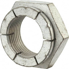 Flex-Loc - 1-14 UNJS Grade 2 Hex Lock Nut with Expanding Flex Top - 1-7/16" Width Across Flats, Cadmium-Plated Finish, Meets Military Specifications - Exact Tool & Supply