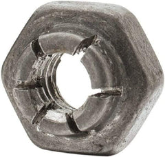 Flex-Loc - #10-24 UNJC Grade 2 Hex Lock Nut with Expanding Flex Top - 3/16" High, Cadmium-Plated Finish, Meets Military Specifications - Exact Tool & Supply