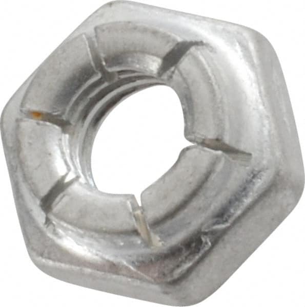 Flex-Loc - 1/4-20 UNC Grade 2 Hex Lock Nut with Expanding Flex Top - Exact Tool & Supply