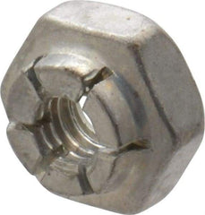Flex-Loc - #8-32 UNJC Grade 2 Hex Lock Nut with Expanding Flex Top - 3/16" High, Cadmium-Plated Finish, Meets Military Specifications - Exact Tool & Supply
