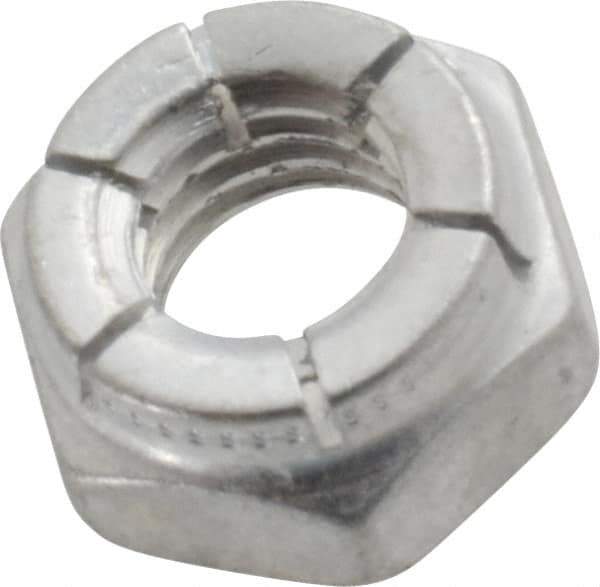 Flex-Loc - 5/16-18 UNC Grade 2 Hex Lock Nut with Expanding Flex Top - 17/64" High, Cadmium-Plated Finish, Meets Military Specifications - Exact Tool & Supply