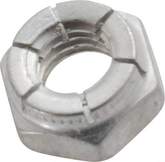 Flex-Loc - 5/16-18 UNC Grade 2 Hex Lock Nut with Expanding Flex Top - 17/64" High, Cadmium-Plated Finish, Meets Military Specifications - Exact Tool & Supply