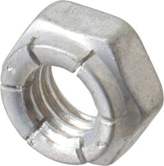 Flex-Loc - 3/8-16 UNC Grade 2 Hex Lock Nut with Expanding Flex Top - 9/32" High, Cadmium-Plated Finish, Meets Military Specifications - Exact Tool & Supply