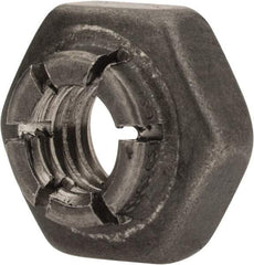 Flex-Loc - #10-32 UNJF 18-8 Hex Lock Nut with Expanding Flex Top - 3/16" High, Uncoated, Meets Military Specifications - Exact Tool & Supply