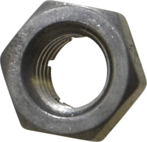 Flex-Loc - 5/16-24 UNJF 18-8 Hex Lock Nut with Expanding Flex Top - 17/64" High, Uncoated, Meets Military Specifications - Exact Tool & Supply