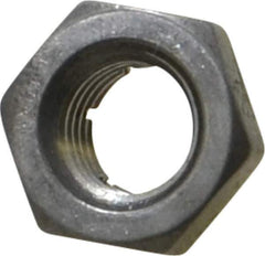Flex-Loc - 5/16-24 UNJF 18-8 Hex Lock Nut with Expanding Flex Top - 17/64" High, Uncoated, Meets Military Specifications - Exact Tool & Supply