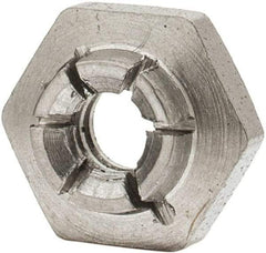 Flex-Loc - #6-32 UNJC 18-8 Hex Lock Nut with Expanding Flex Top - 5/16" Width Across Flats, 9/64" High, Uncoated, Meets Military Specifications - Exact Tool & Supply