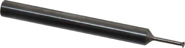 Scientific Cutting Tools - 40 to 64 TPI, Internal/External Single Profile Thread Mill - #4" Noml Diam, 0.08" Cut Diam, 3/16" Shank Diam, 3 Flute, 0.045" Neck Diam, 0.3" Neck Length, 2" OAL, Bright Finish - Exact Tool & Supply