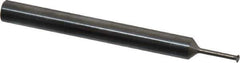 Scientific Cutting Tools - 40 to 64 TPI, Internal/External Single Profile Thread Mill - #4" Noml Diam, 0.08" Cut Diam, 3/16" Shank Diam, 3 Flute, 0.045" Neck Diam, 0.3" Neck Length, 2" OAL, Bright Finish - Exact Tool & Supply