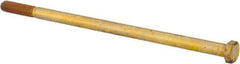Value Collection - 3/8-16 UNC, 8" Length Under Head Hex Head Cap Screw - Partially Threaded, Grade 8 Alloy Steel, Zinc-Plated Finish, 9/16" Hex - Exact Tool & Supply