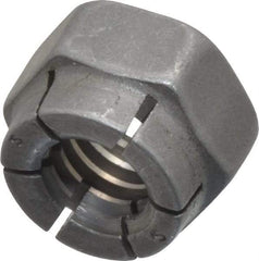Flex-Loc - 5/16-18 UNC Grade 2 Hex Lock Nut with Expanding Flex Top - Uncoated, Meets Military Specifications - Exact Tool & Supply