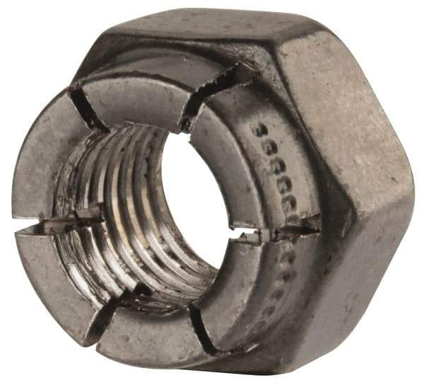 Flex-Loc - 5/16-24 UNJF Grade 2 Hex Lock Nut with Expanding Flex Top - Uncoated, Meets Military Specifications - Exact Tool & Supply