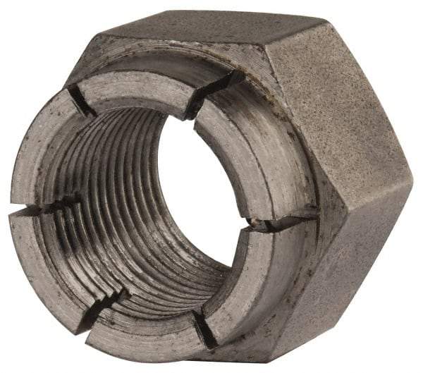 Flex-Loc - 3/4-16 UNJF Grade 2 Hex Lock Nut with Expanding Flex Top - Uncoated, Meets Military Specifications - Exact Tool & Supply