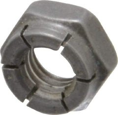 Flex-Loc - 5/16-18 UNC Grade 2 Hex Lock Nut with Expanding Flex Top - 17/64" High, Uncoated, Meets Military Specifications - Exact Tool & Supply