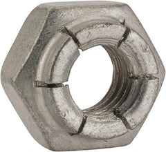 Flex-Loc - 3/8-16 UNC Grade 2 Heavy Hex Lock Nut with Expanding Flex Top - Cadmium-Plated Finish, Meets Military Specifications - Exact Tool & Supply