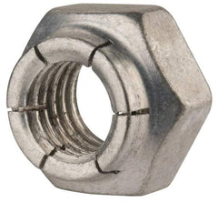 Flex-Loc - 1/2-13 UNC Grade 2 Heavy Hex Lock Nut with Expanding Flex Top - Cadmium-Plated Finish, Meets Military Specifications - Exact Tool & Supply