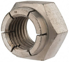 Flex-Loc - 7/8-9 UNC Grade 2 Heavy Hex Lock Nut with Expanding Flex Top - Cadmium-Plated Finish, Meets Military Specifications - Exact Tool & Supply