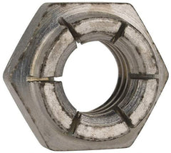 Flex-Loc - 3/8-16 UNC Grade 2 Heavy Hex Lock Nut with Expanding Flex Top - 9/32" High, Cadmium-Plated Finish, Meets Military Specifications - Exact Tool & Supply