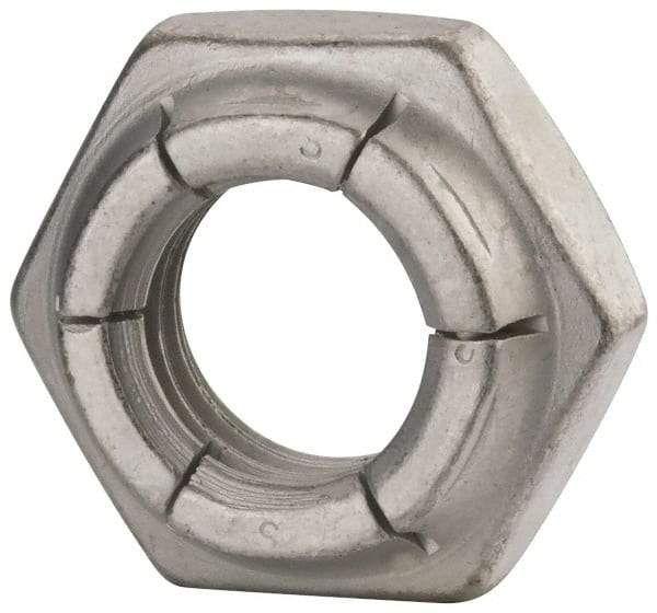 Flex-Loc - 5/8-11 UNC Grade 2 Heavy Hex Lock Nut with Expanding Flex Top - Cadmium-Plated Finish, Meets Military Specifications - Exact Tool & Supply