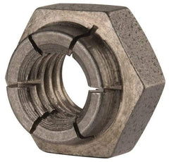 Flex-Loc - 5/16-18 UNC 18-8 Heavy Hex Lock Nut with Expanding Flex Top - Uncoated, Meets Military Specifications - Exact Tool & Supply