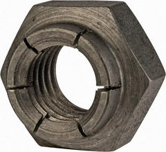 Flex-Loc - 1/2-13 UNC 18-8 Heavy Hex Lock Nut with Expanding Flex Top - Uncoated, Meets Military Specifications - Exact Tool & Supply
