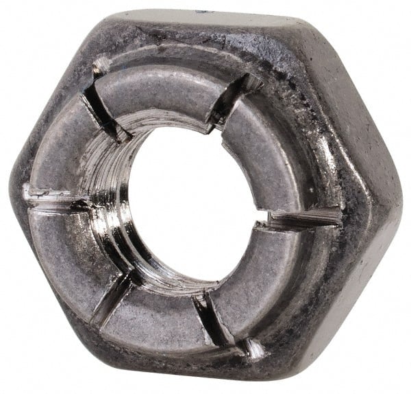 Flex-Loc - 1/4-20 UNC 18-8 Hex Lock Nut with Expanding Flex Top - Exact Tool & Supply