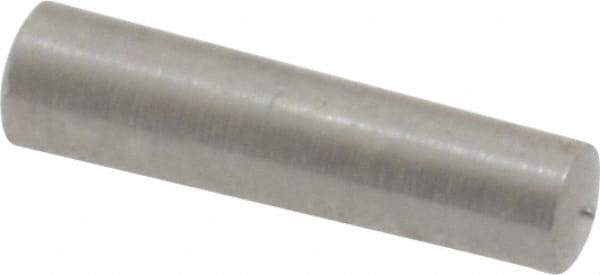 Value Collection - Size 3/0, 0.1146" Small End Diam, 0.125" Large End Diam, Uncoated Steel Taper Pin - Grade C-12L14, 1/2" OAL, 1/2 Pin Length - Exact Tool & Supply