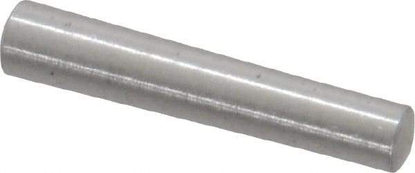 Value Collection - Size 2/0, 0.1254" Small End Diam, 0.141" Large End Diam, Uncoated Steel Taper Pin - Grade C-12L14, 3/4" OAL, 3/4 Pin Length - Exact Tool & Supply