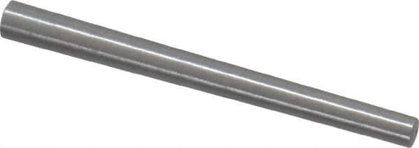 Value Collection - Size 2/0, 0.1098" Small End Diam, 0.141" Large End Diam, Uncoated Steel Taper Pin - Grade C-12L14, 1-1/2" OAL, 1-1/2 Pin Length - Exact Tool & Supply