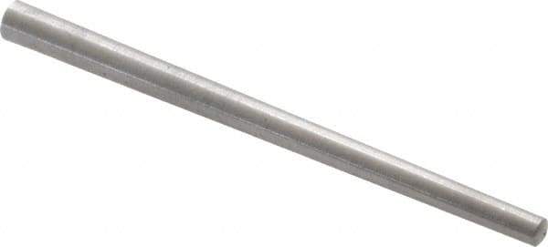 Value Collection - Size 2/0, 0.0994" Small End Diam, 0.141" Large End Diam, Uncoated Steel Taper Pin - Grade C-12L14, 2" OAL, 2 Pin Length - Exact Tool & Supply