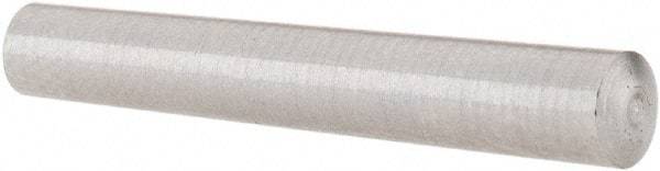 Value Collection - Size 0, 0.1352" Small End Diam, 0.156" Large End Diam, Uncoated Steel Taper Pin - Grade C-12L14, 1" OAL, 1 Pin Length - Exact Tool & Supply